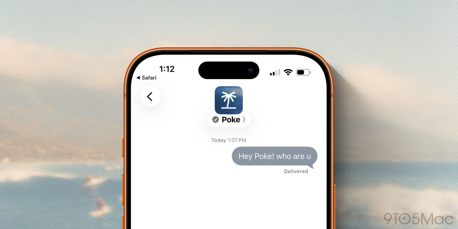 Poke ตอบแชตอยู่ในแอป Apple Messages บน iPhone